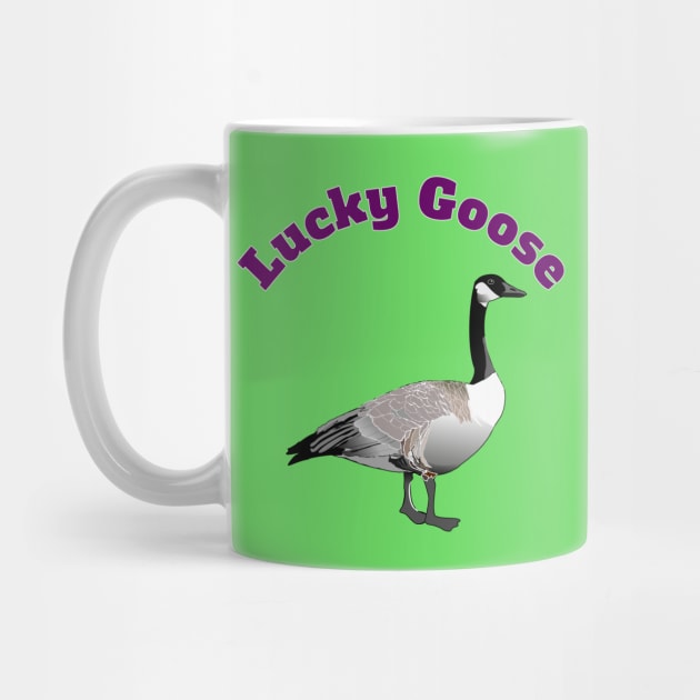 Lucky Goose Funny Geese Lovers Gift by klimentina